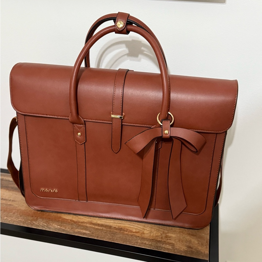 Brown Leather Laptop Bag